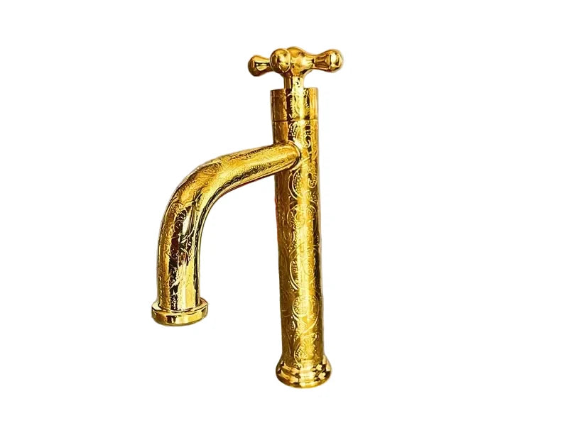 Ornate Brass Bathroom Faucet
