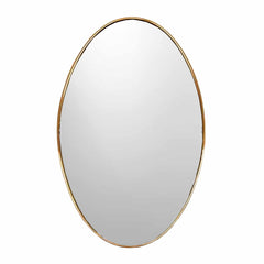 Varaudu Brass Oval Mirror - Antique Brass Bathroom Mirror, Vanity Wall Decor
