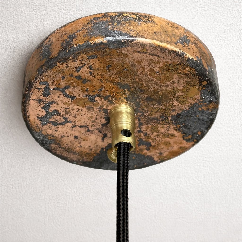 Oxidized Copper Pendant Lamp