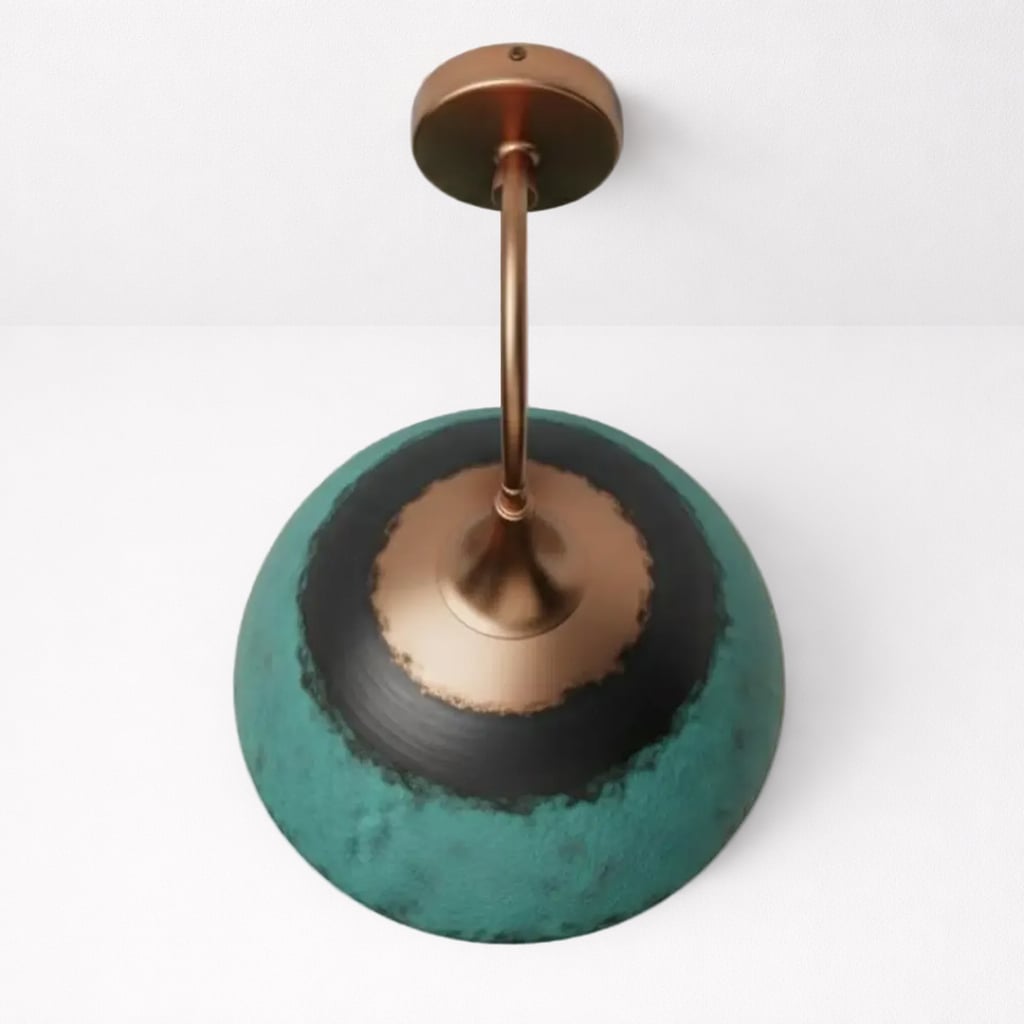 Green Patina Copper Wall Sconce