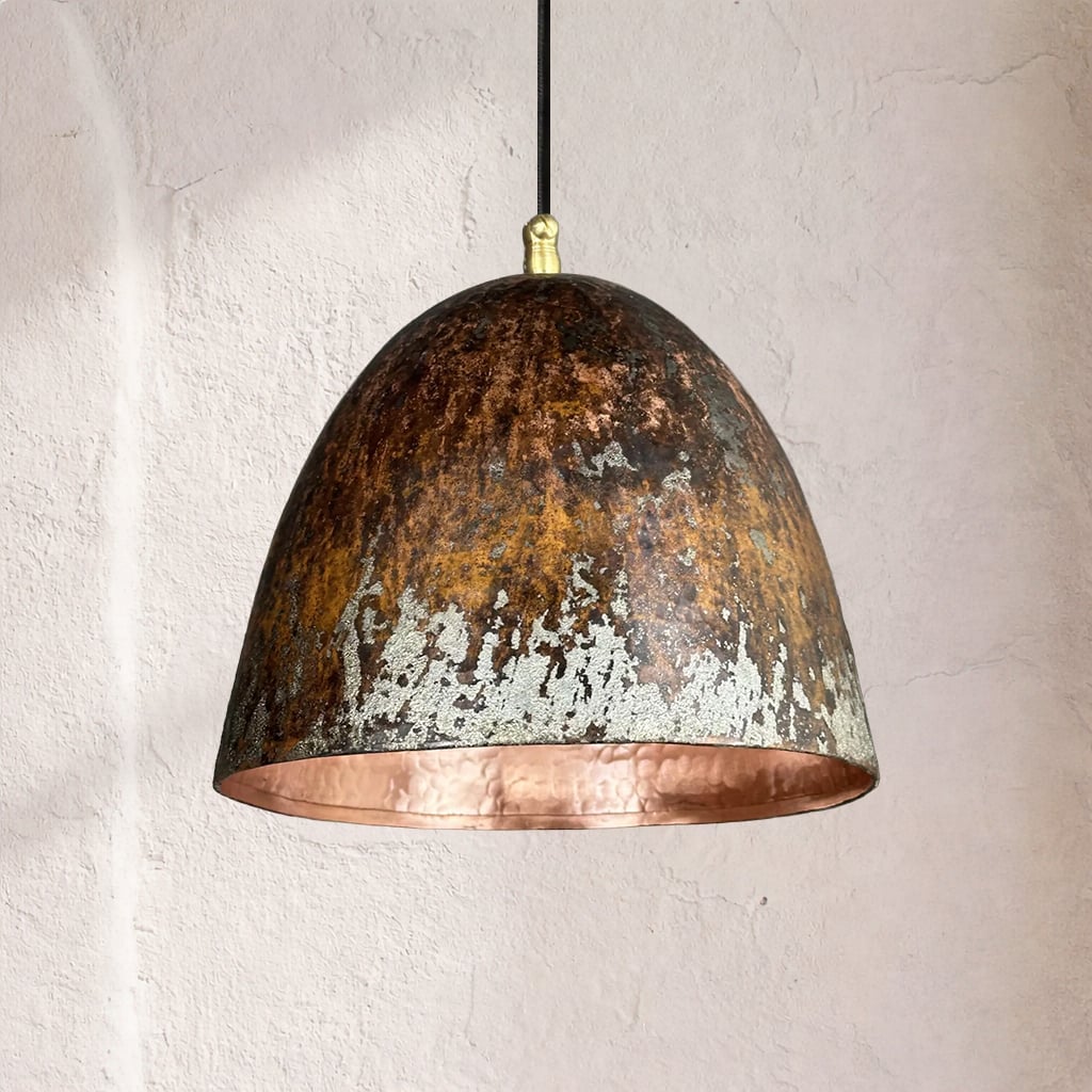 Oxidized Copper Pendant Lamp