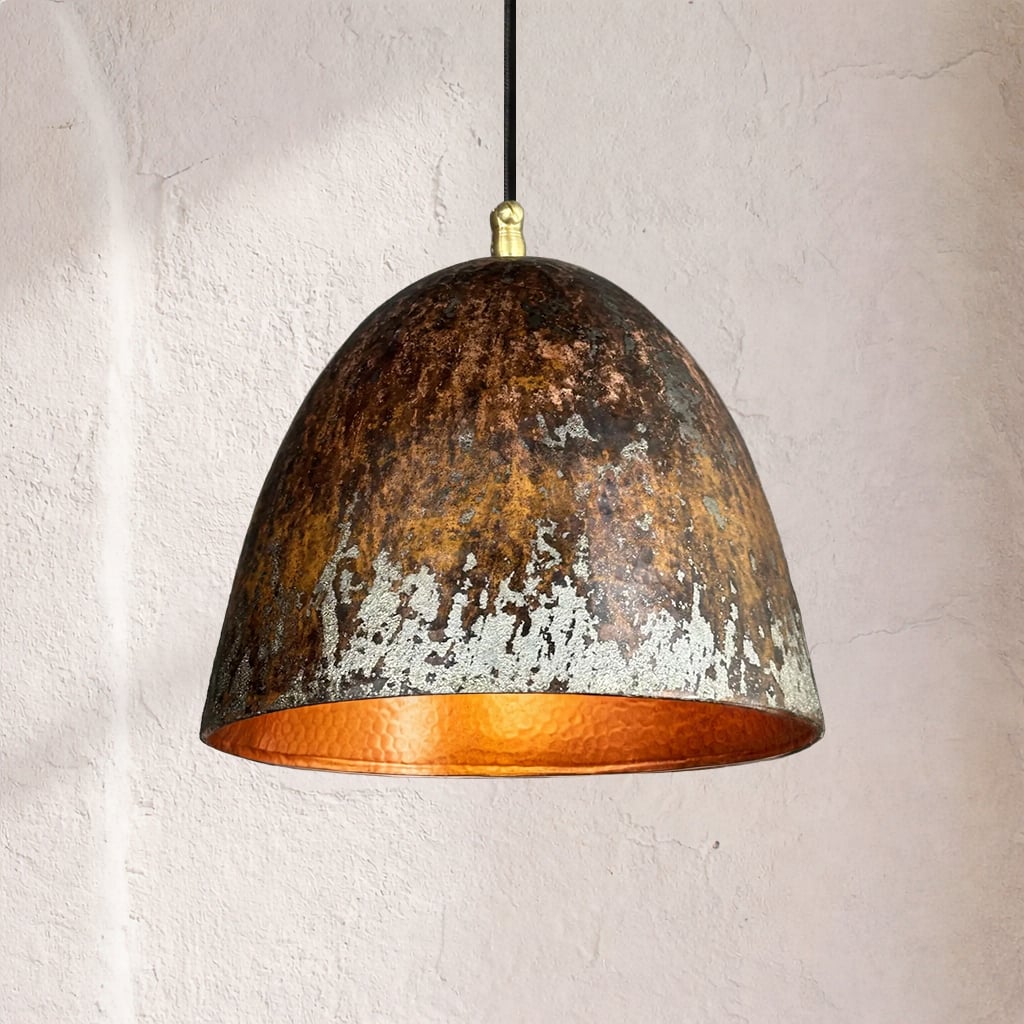 Oxidized Copper Pendant Lamp