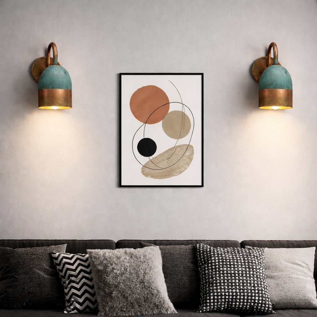 Patina Copper Dome Wall Sconce