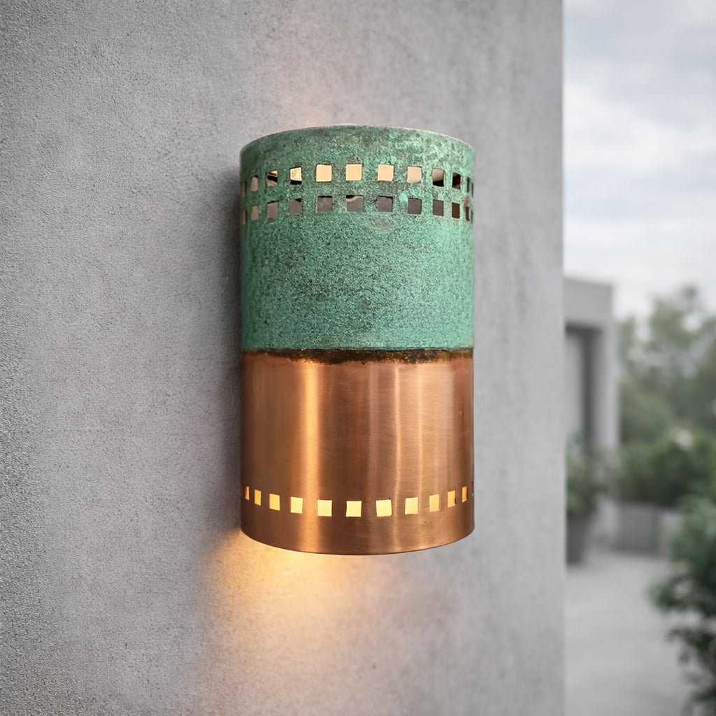 Copper Cutout Wall Sconce