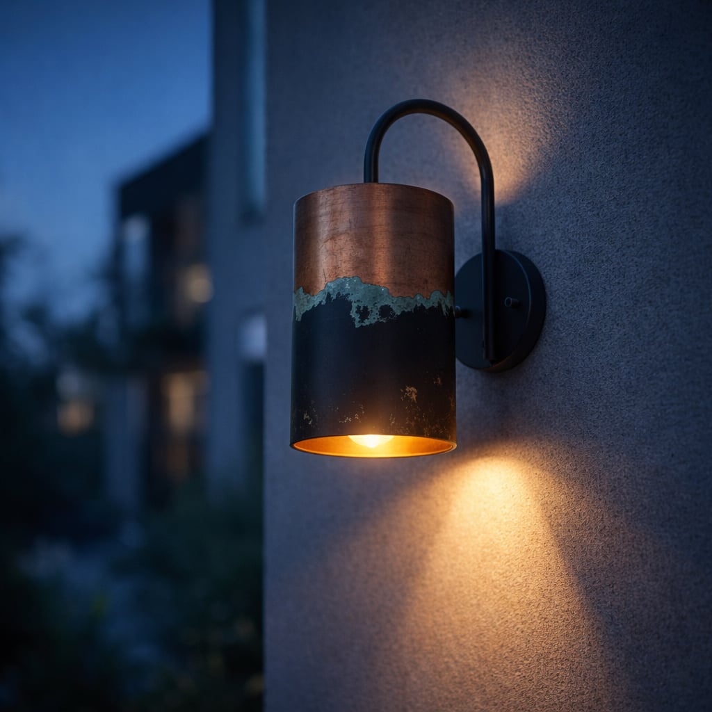 Verdigris Oxidation Copper Wall Sconce
