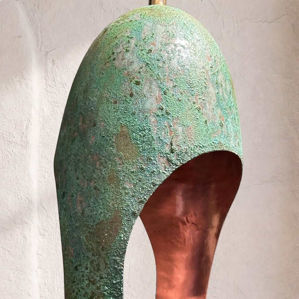 Cutout Patina Copper Pendant Light