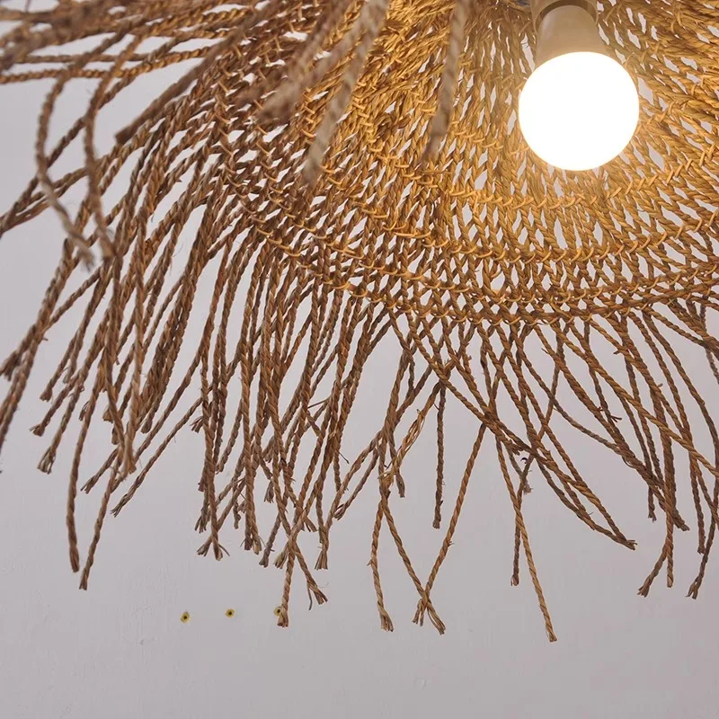 Pipa Coastal Rattan Kitchen Pendant Light