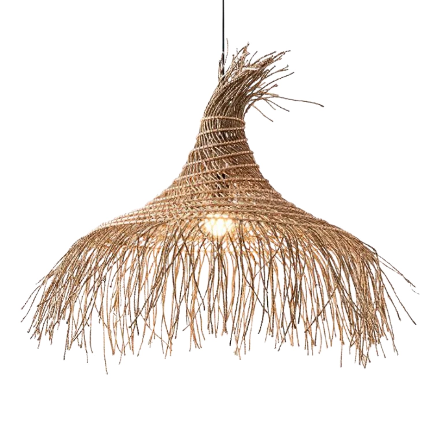 Pipa Tassel Rattan Pendant Light