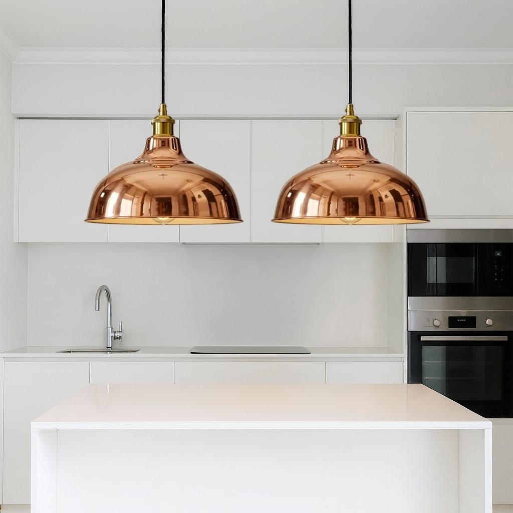 Polished Copper Pendant Light