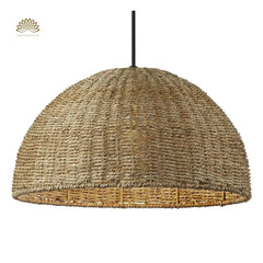 Pourel Dome Wicker Pendant Light