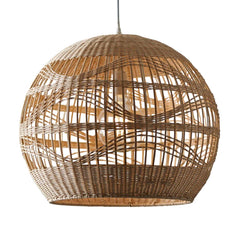 Rita Globe Wicker Rattan Pendant Light Shade