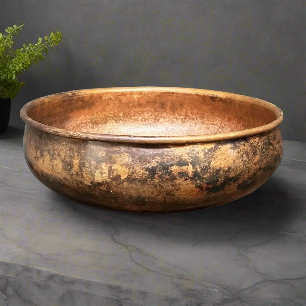 Hammered Copper Basin Sink