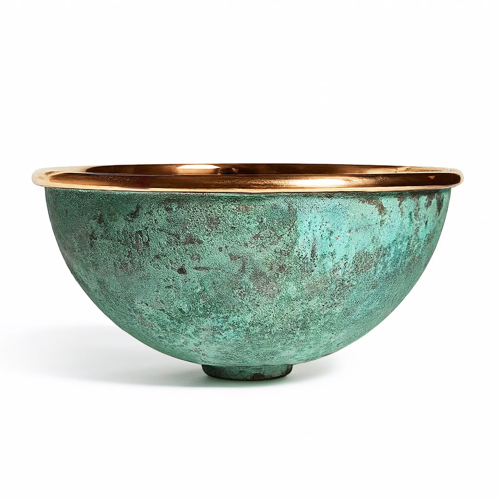 Verdigris Copper Bathroom Sink