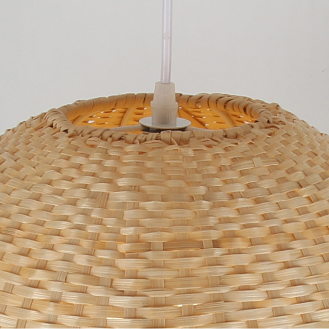 Santa Barbara Round Bamboo Pendant Light