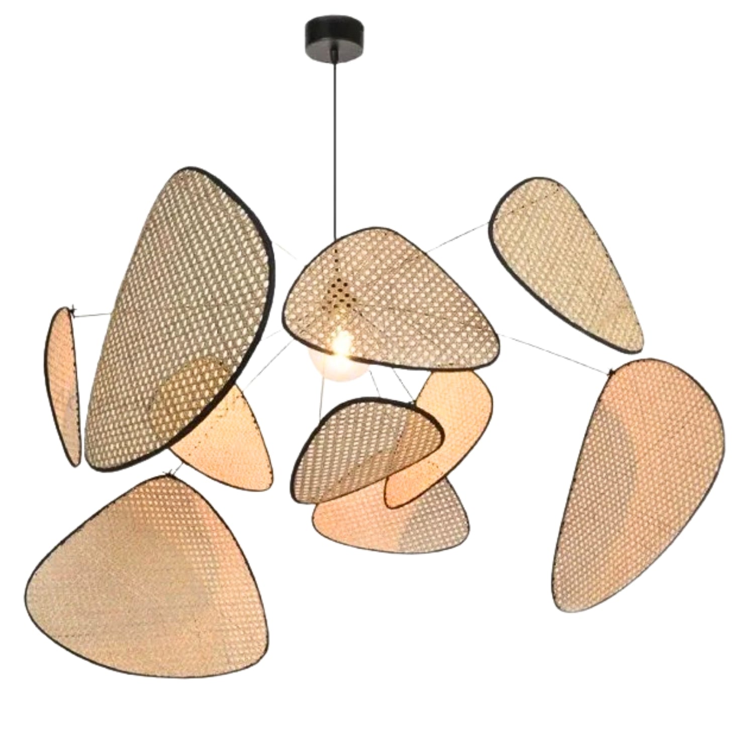 Screen Cannage Giant Rattan Pendant Light Extra Large Shade