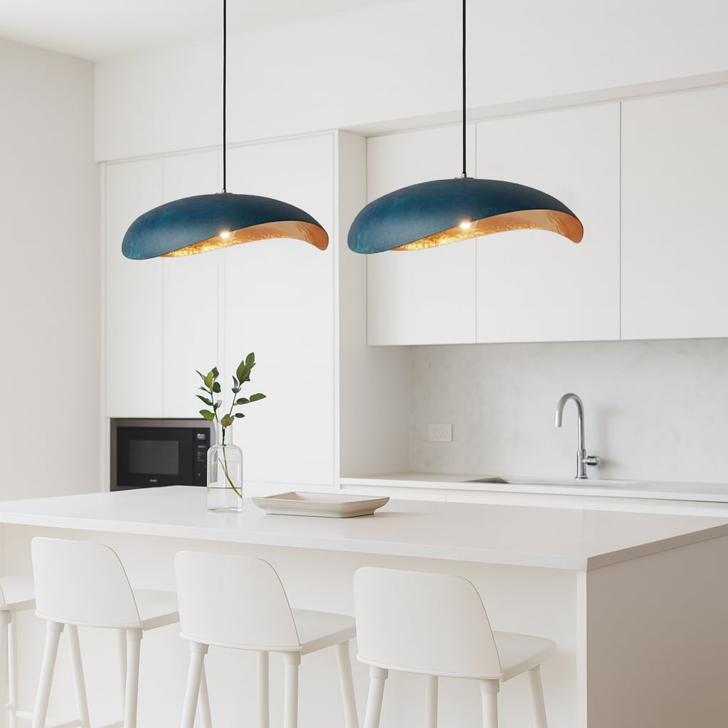 Tafat Curved Copper Pendant Light