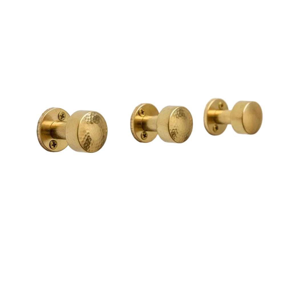 Handmade Brass Wall Hooks Set for Elegant Storage