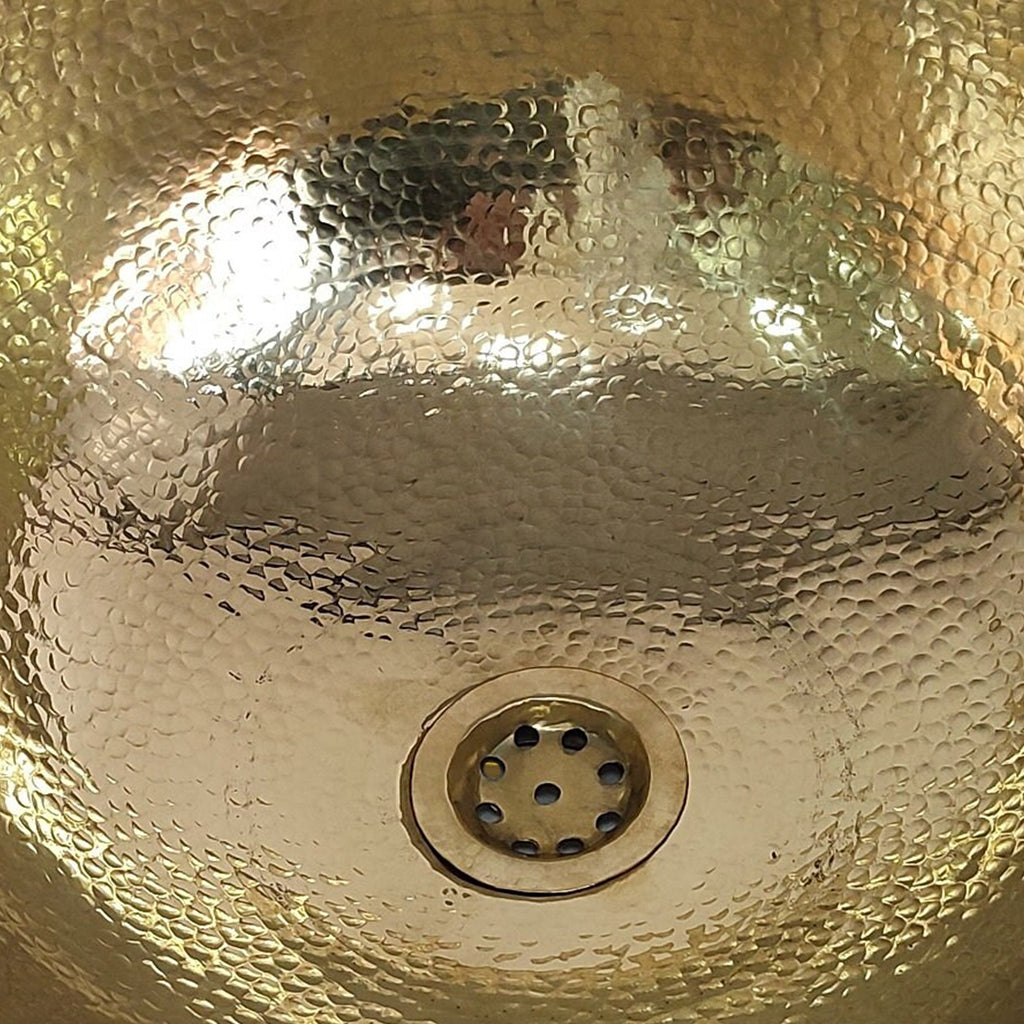 Handcrafted Resin & Brass Vessel Sink