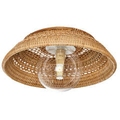 Small Boru Rattan Ceiling Flush Mount