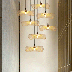 Soku Wabi Sabi Bamboo Pendant Light