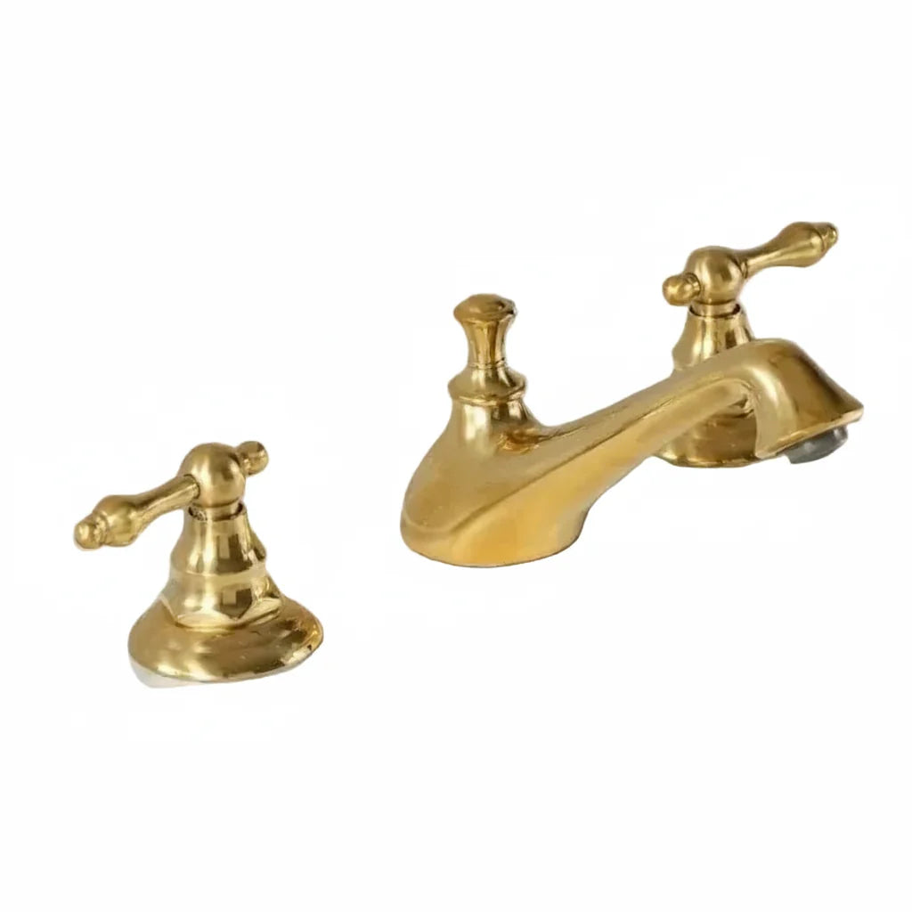 Solid Brass Bathroom Faucet – Dual Handle Classic Design
