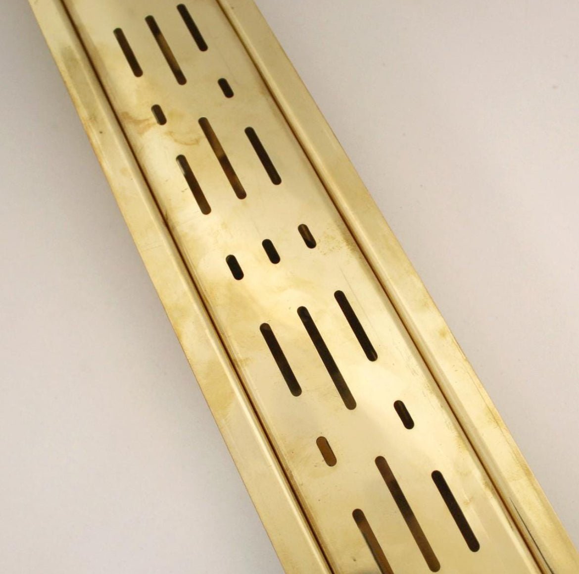Elegant Solid Brass Linear Shower Drain for Walk-In Showers