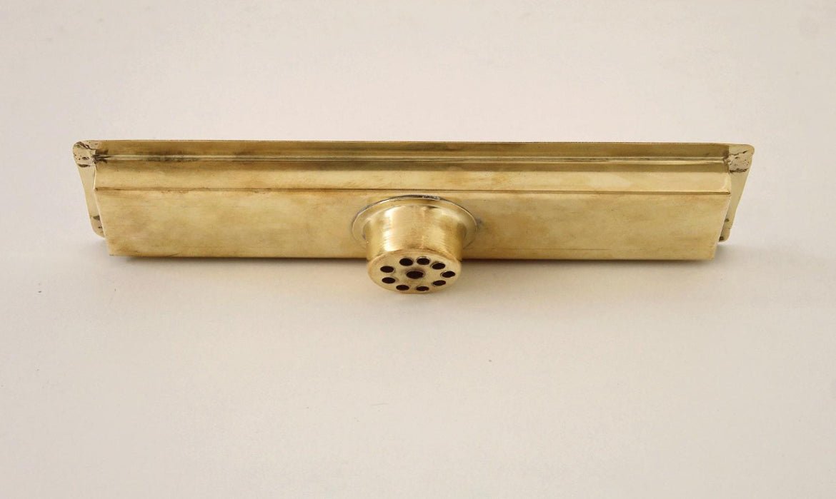 Elegant Solid Brass Linear Shower Drain for Walk-In Showers