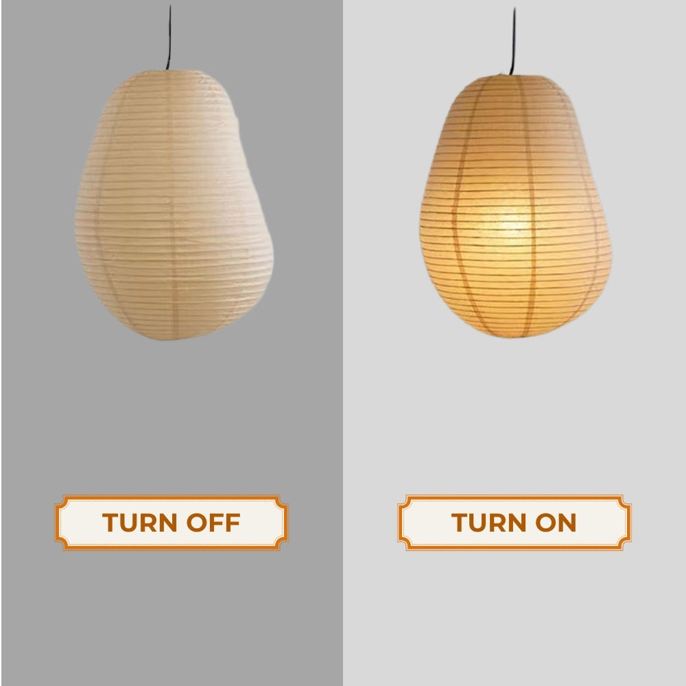 Isamu Noguchi Wabi Sabi Paper Pendant Light