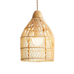 Stylish Small basket rattan pendant light