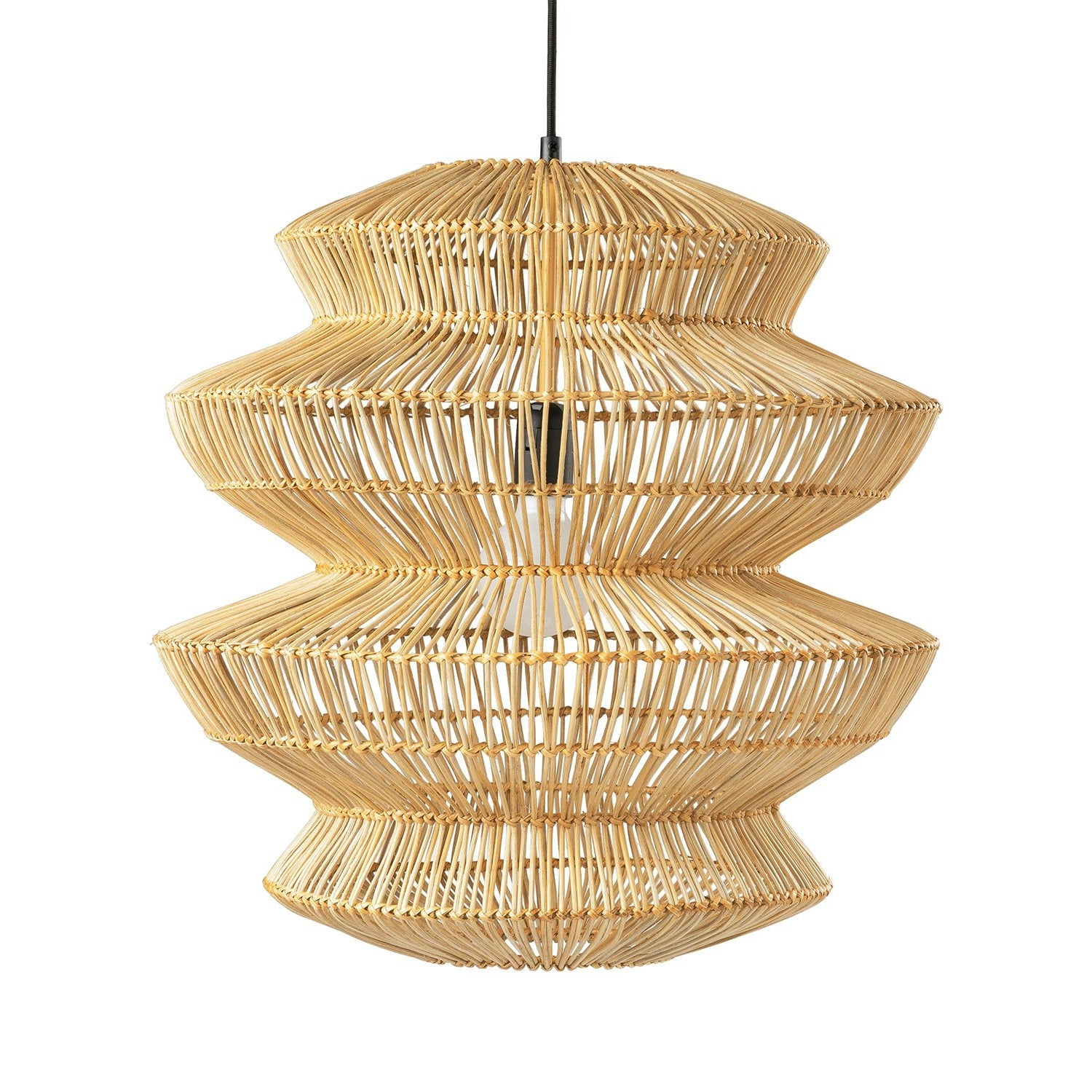 Suru Boho Lantern Rattan Pendant Light