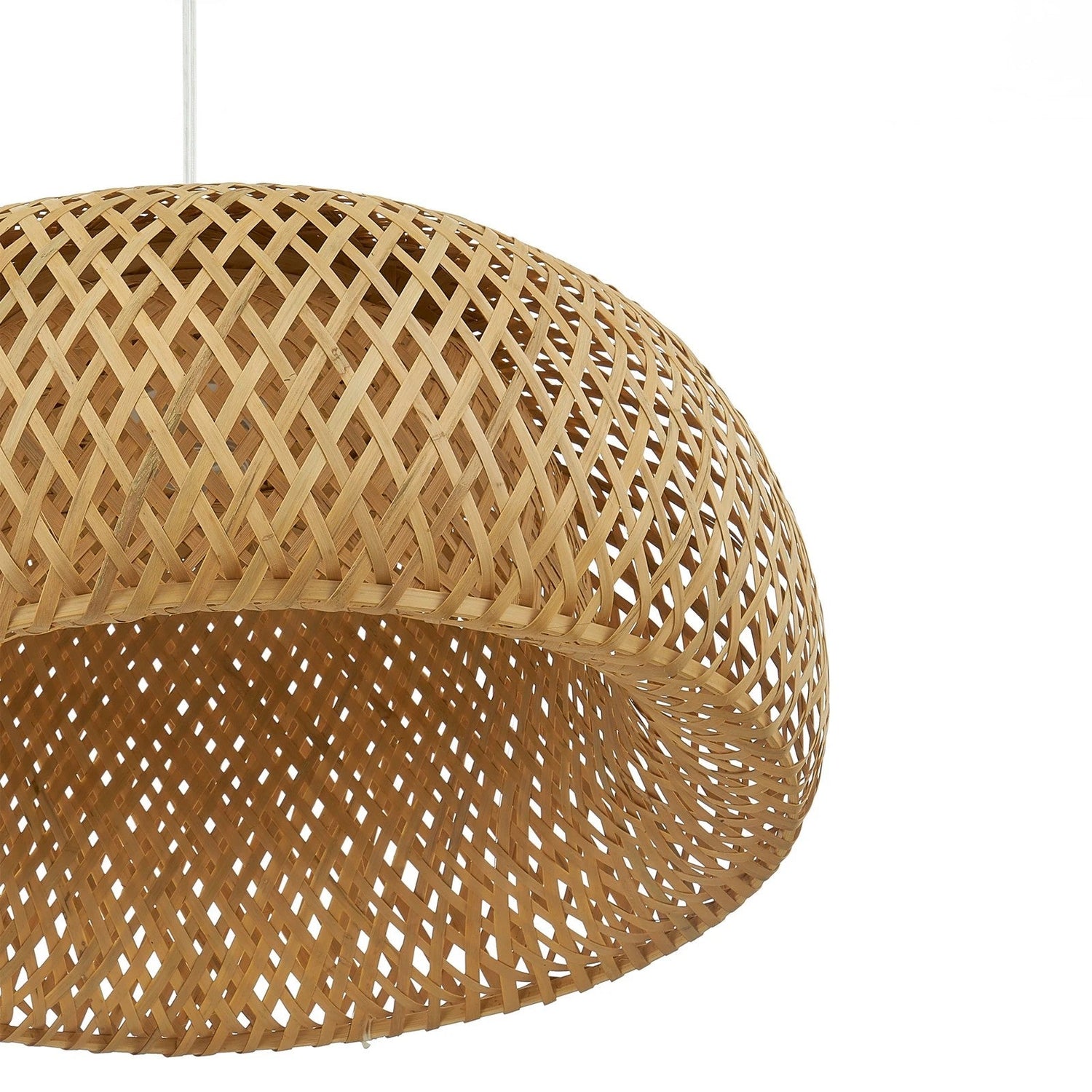 TAO Oriental Small Bamboo Basket Pendant Light