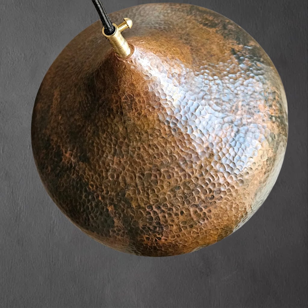 Copper Dome Pendant Lamp