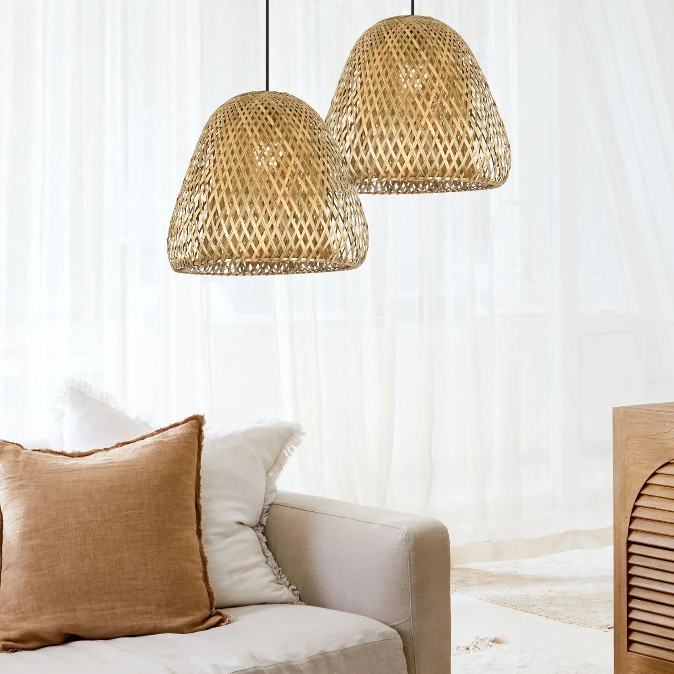 Beirut Woven Bamboo Pendant Light Shade