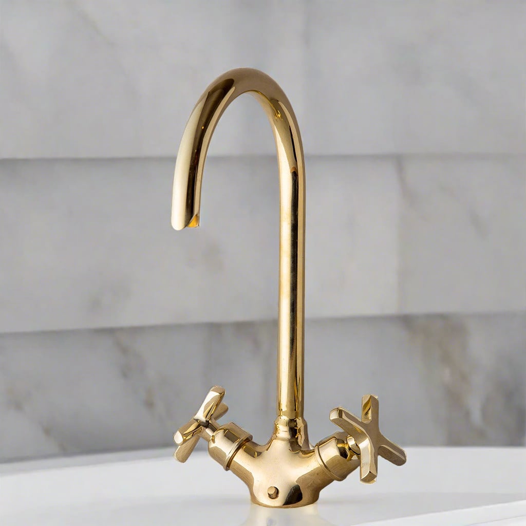 Moroccan Brass Bathroom Faucet