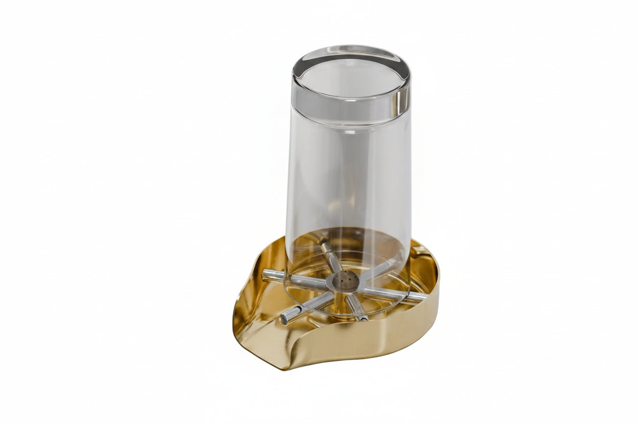 Unlacquered Brass Glass Rinser For Kitchen Sinks