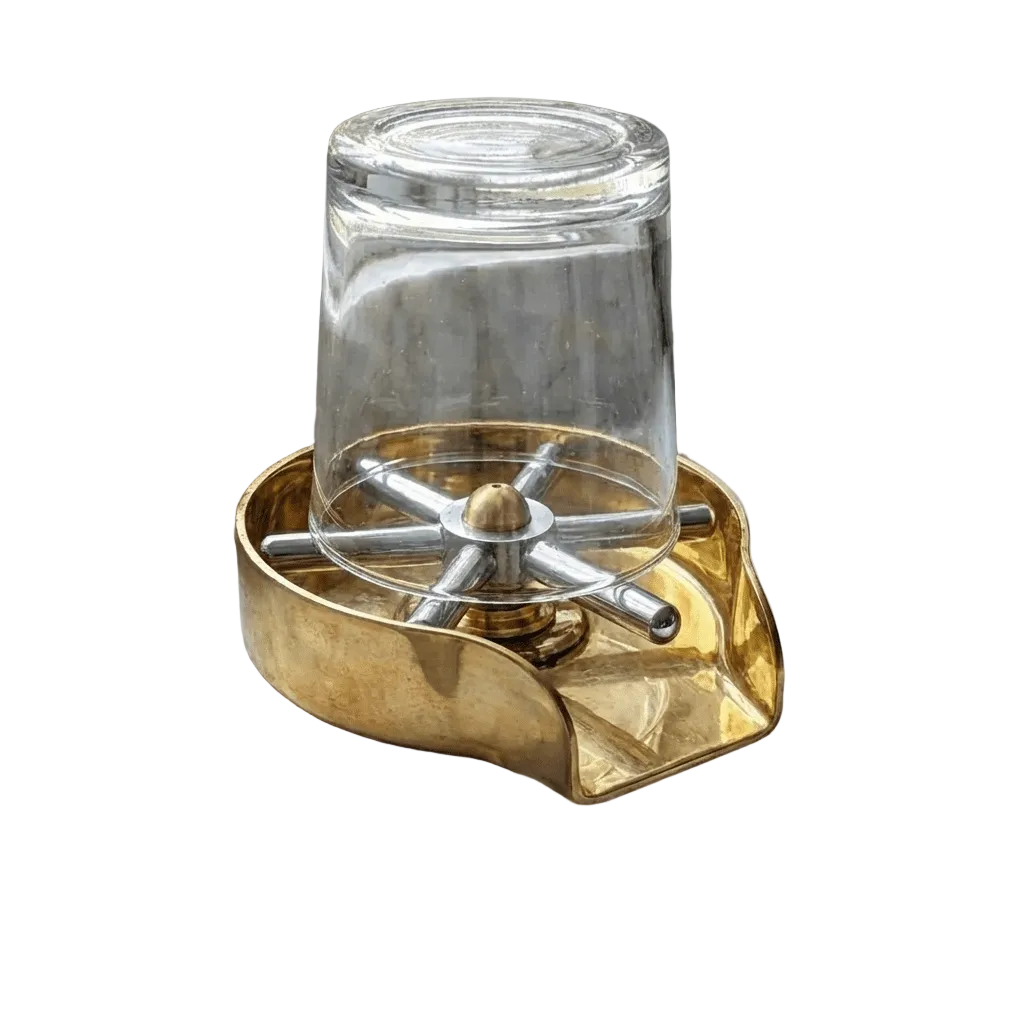 Unlacquered Brass Glass Rinser For Kitchen Sinks, Glass rinser for kitchen sink