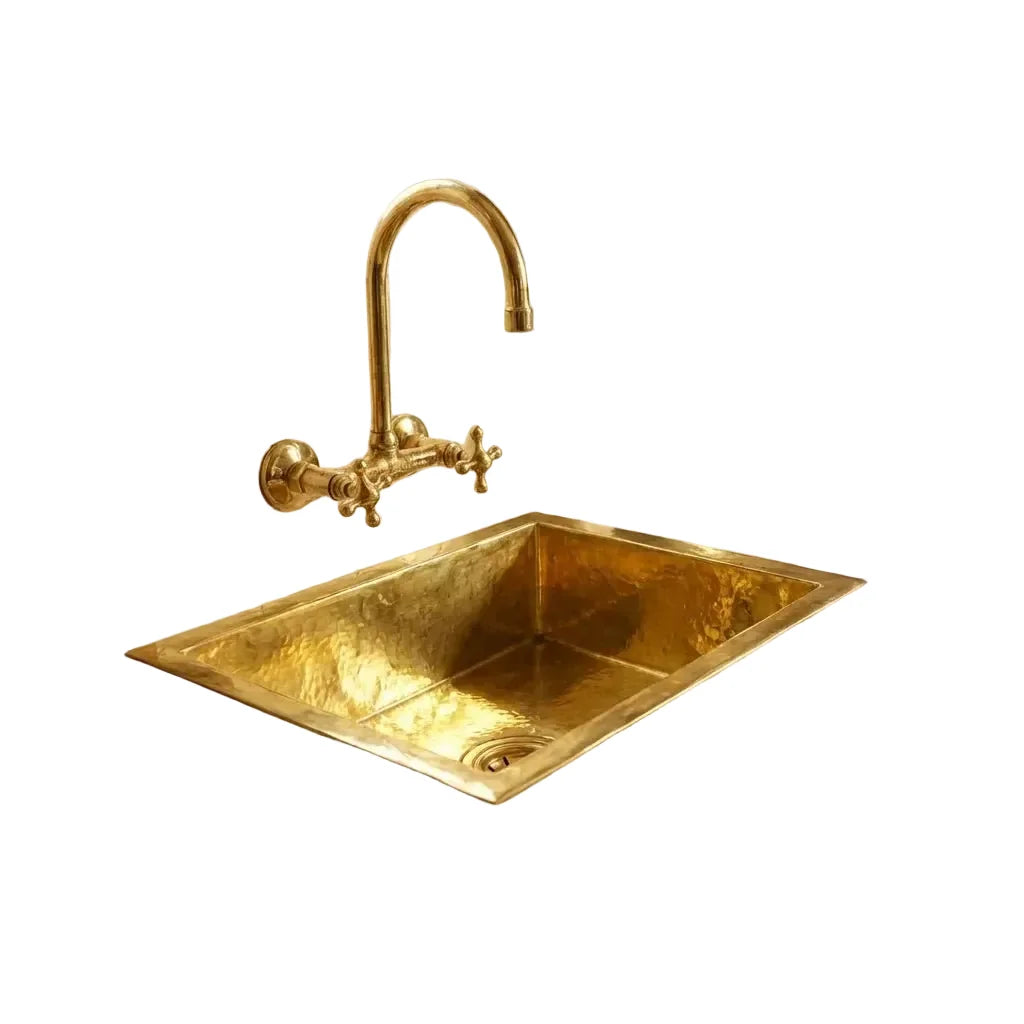 Unlacquered Brass Undermount Single Bowl Kitchen Sink