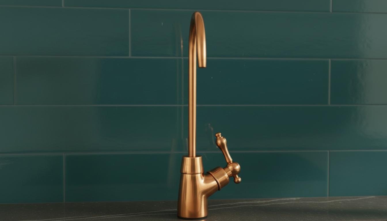 Unlacquered Copper Beverage Tap - Single Hole Bar & Prep Sink Faucet