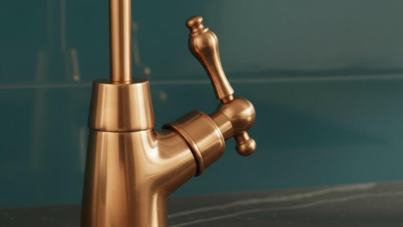 Unlacquered Copper Beverage Tap - Single Hole Bar & Prep Sink Faucet
