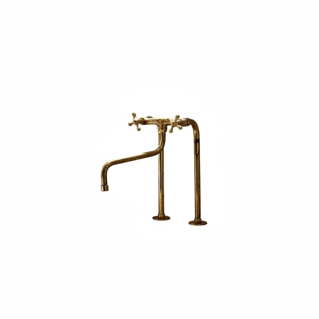 Unpainted Brass Kitchen Faucet
