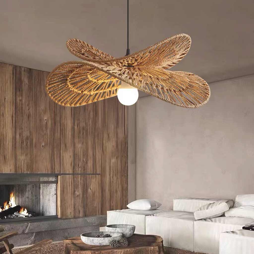 Valar Wabi Sabi Tiered Wicker Jute Pendant Light