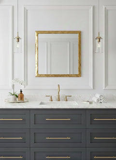 Varaudu Gold Square Mirror Unlacquered Brass Mirror 369099644 - Antique Brass Bathroom Mirror, Vanity Wall Decor