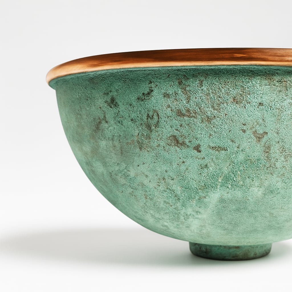 Verdigris Copper Bathroom Sink