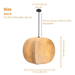 wabi sabi silk lantern pendant light size styel b