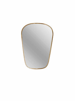 Varaudu Italian Brass Wall Mirror - Antique Brass Bathroom Mirror, Vanity Wall Decor