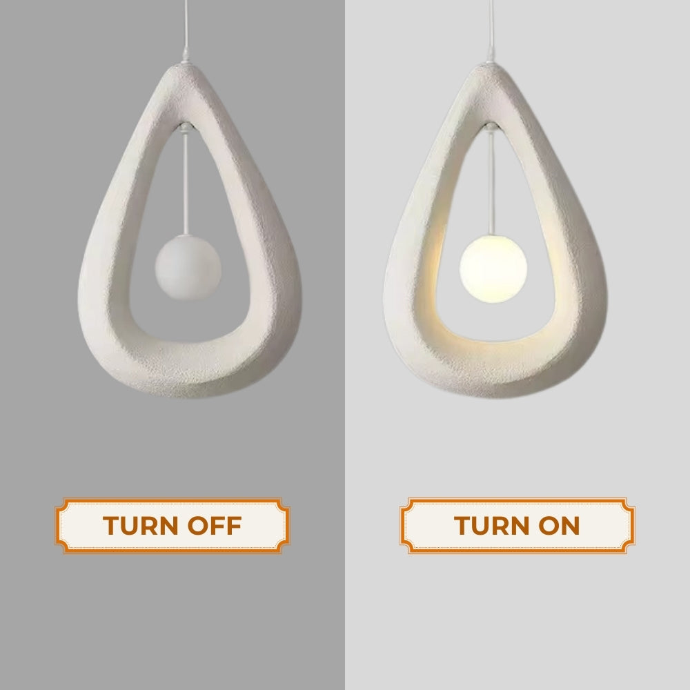 Wabi Sabi Modern Teardrop Pendant Light