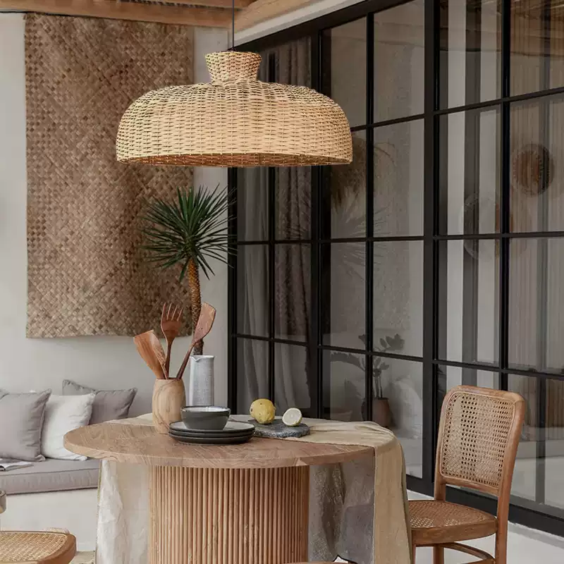 Shihadi Wicker Bamboo Pendant Light