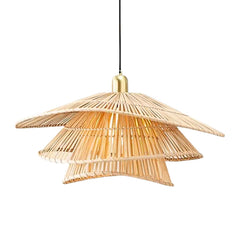 Wilby Tiered Bamboo Pendant Light