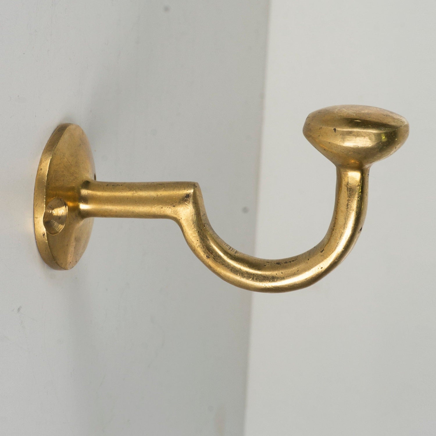 Vintage Brass Coat Hooks , Set of Brass Hooks for wall