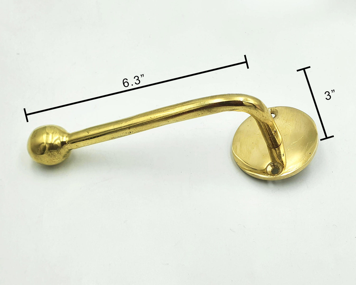 Handmade Unlacquered Brass Toilet Paper Holder – Minimalist Wall Mounted Bathroom Hardware